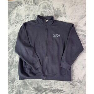 Vintage Pro-Weave Scenic Golf & CC Zip Jacket Men's 2XL Navy Blue Full Zip Sweat